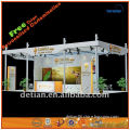 3mx3m exhibition booth with deck plate for trade show cosmetic display from Shanghai,China